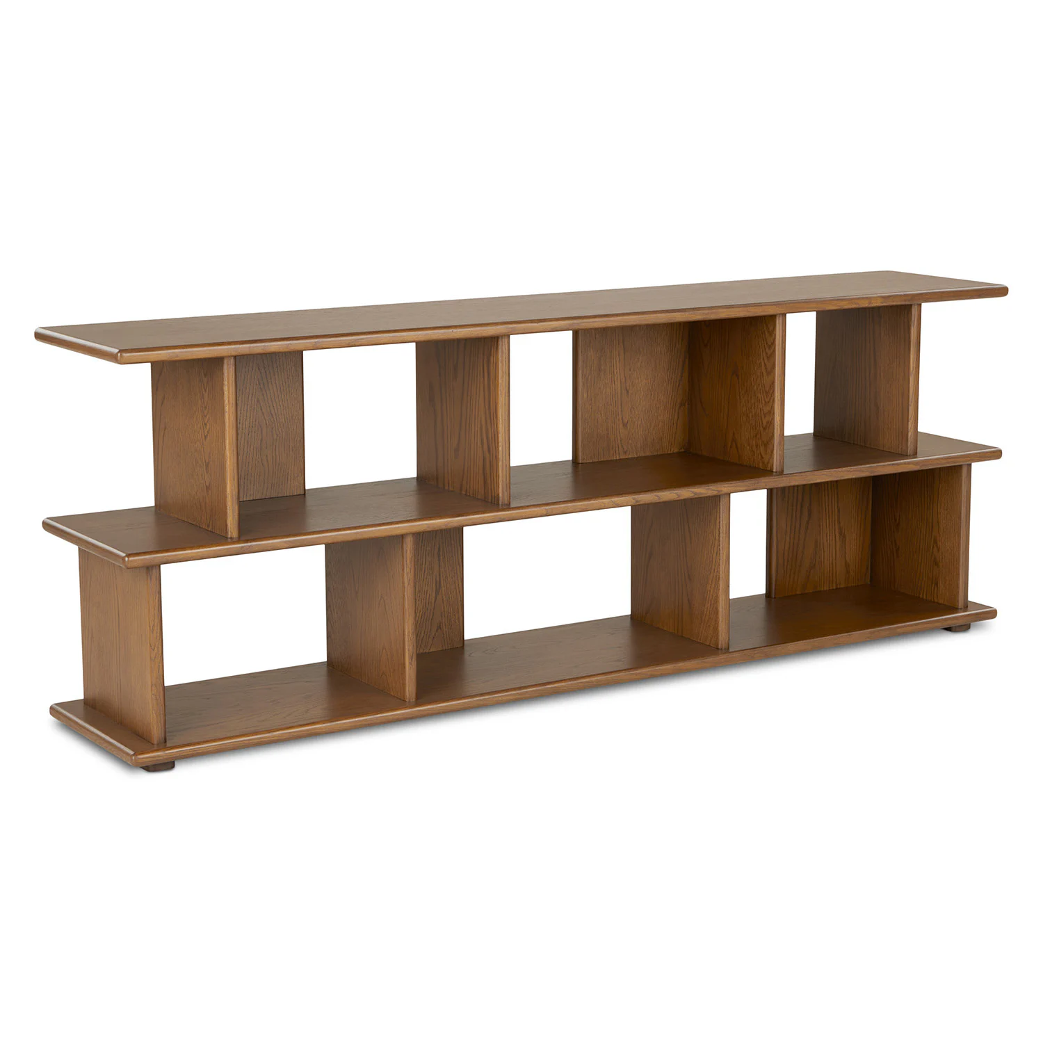 Lafora 72" Bookcase, Short - Smoked Oak