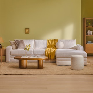 Riley 118.5" Right Sectional - Napa White