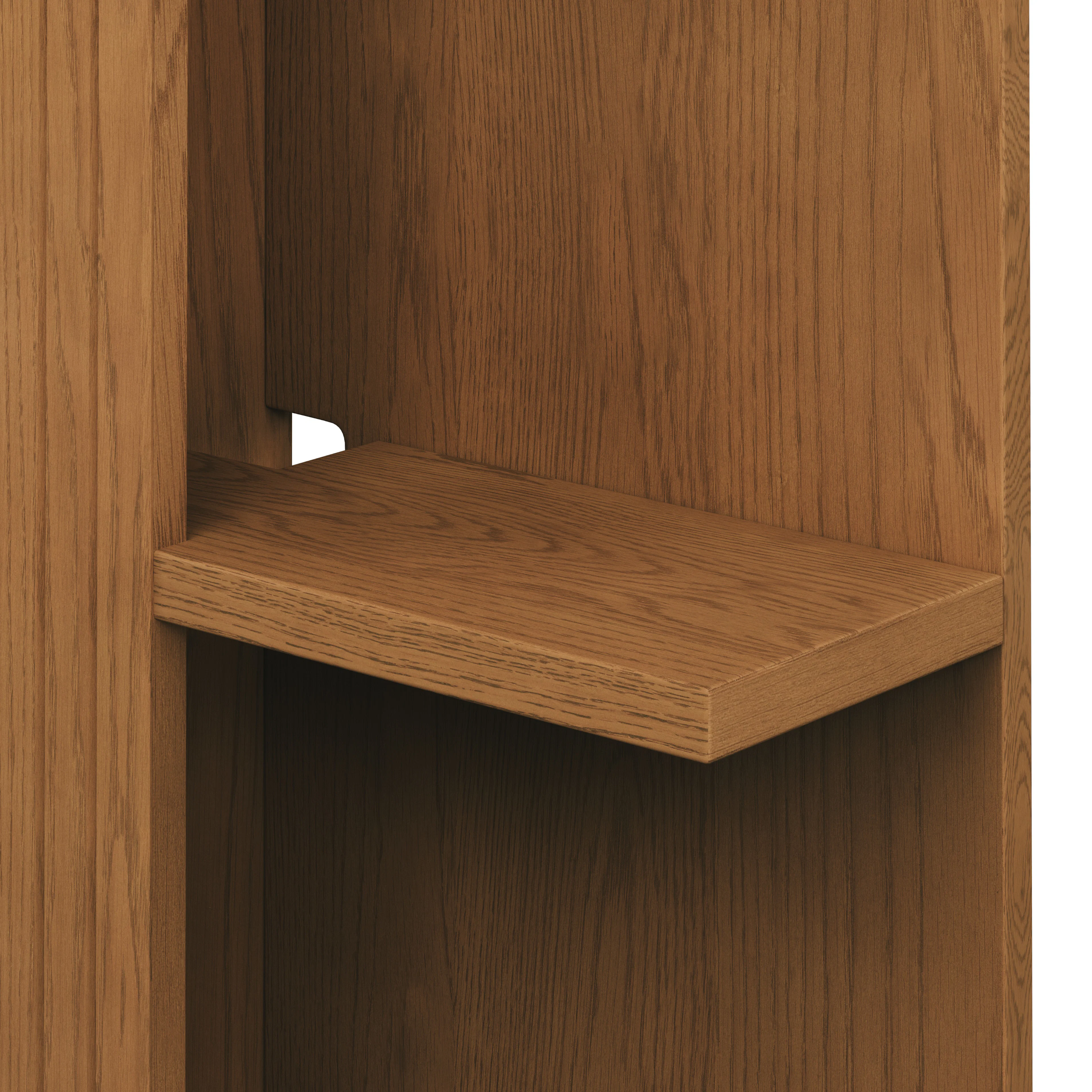 Kouva Queen Storage Headboard in Smoked Oak