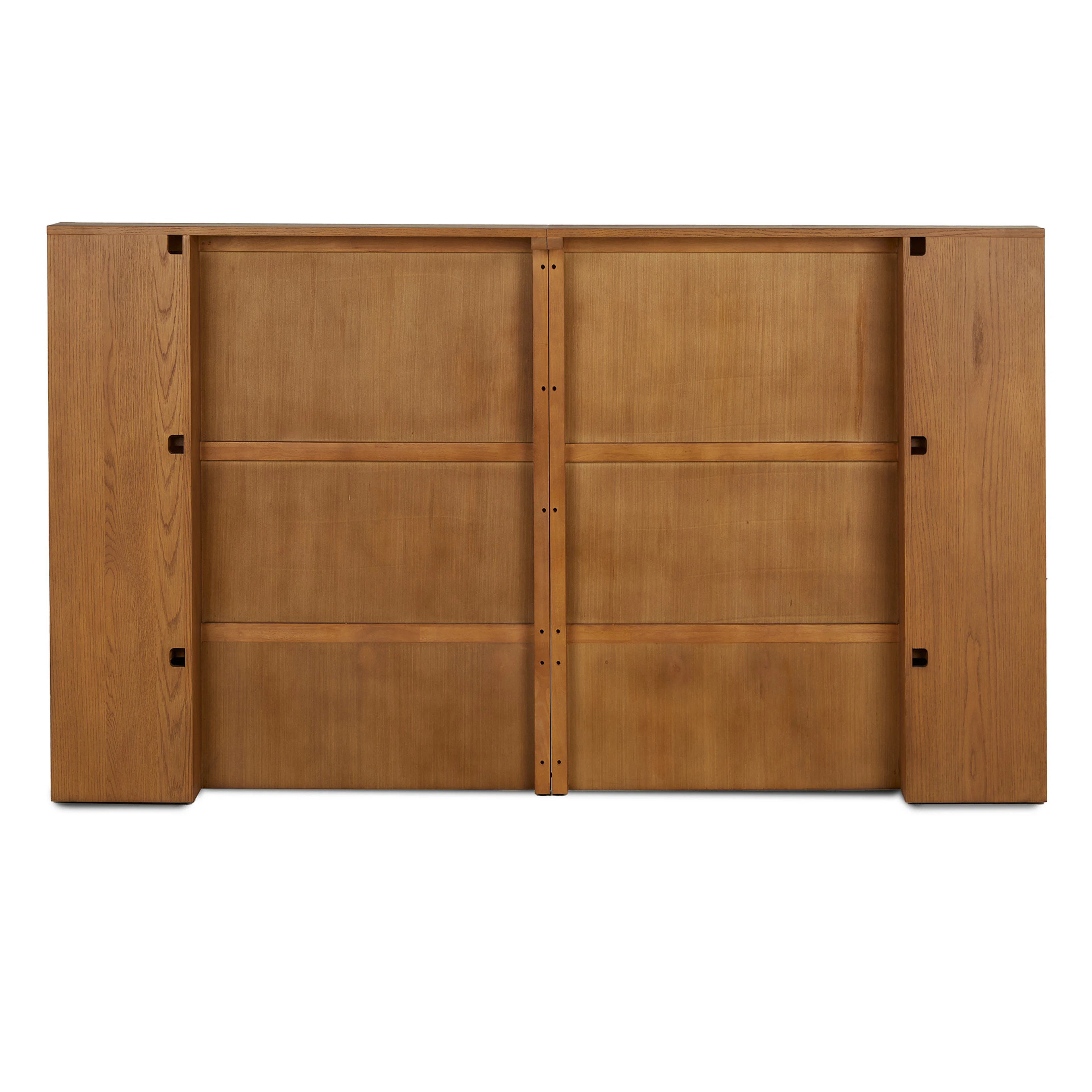 Kouva Queen Storage Headboard in Smoked Oak