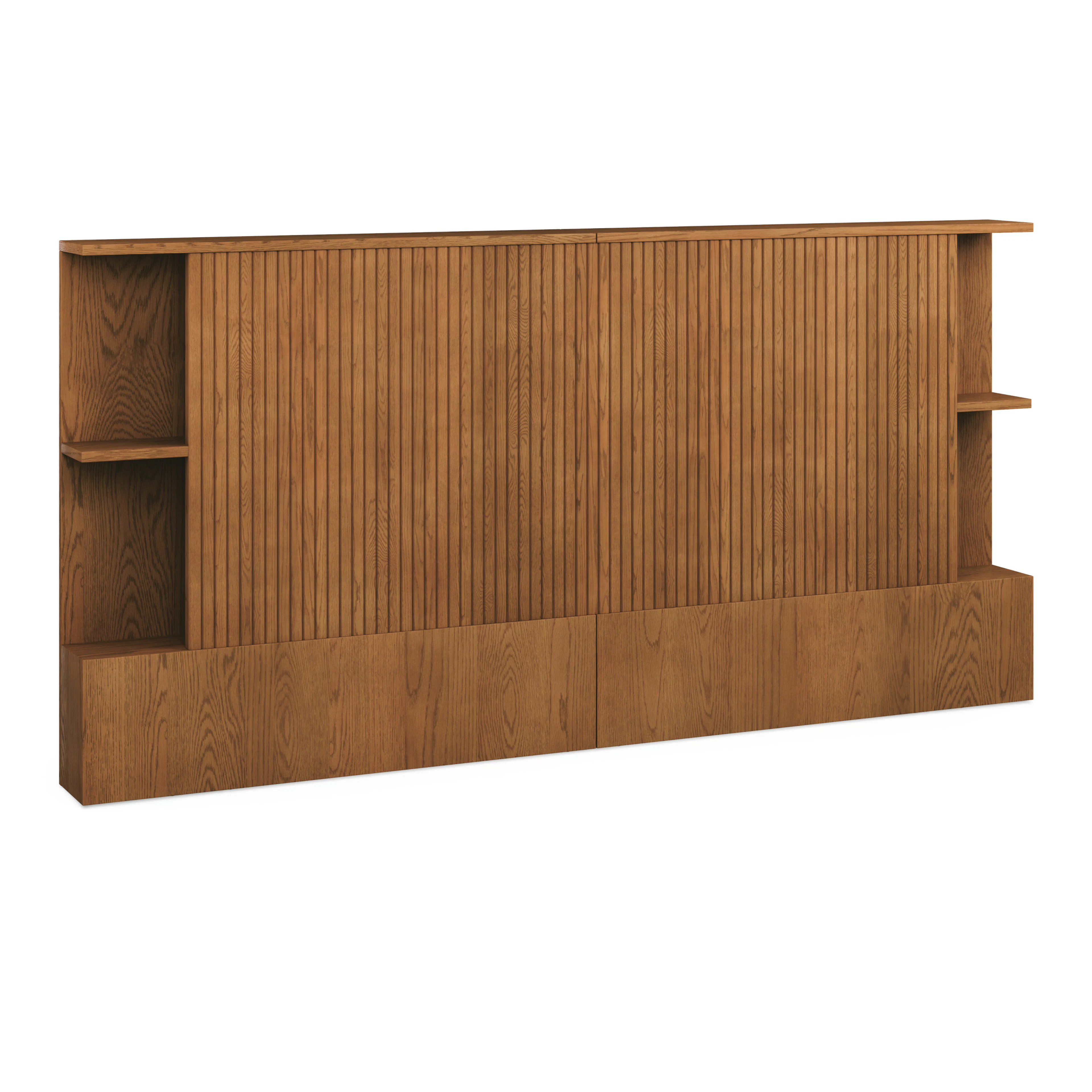 Kouva King Storage Headboard - Smoked Oak | Stylish & Functional