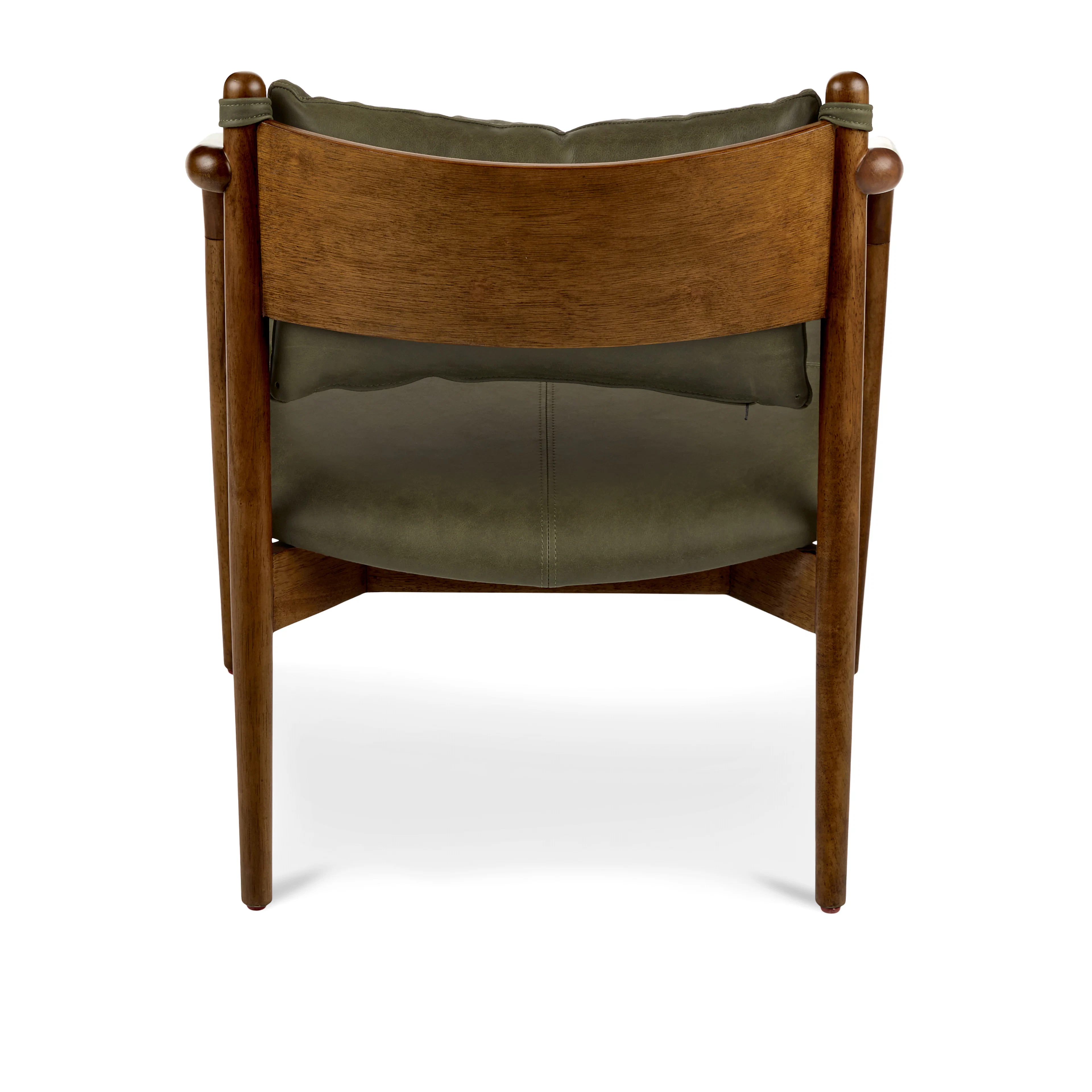 Lento 25" Leather Lounge Chair - Charme Green