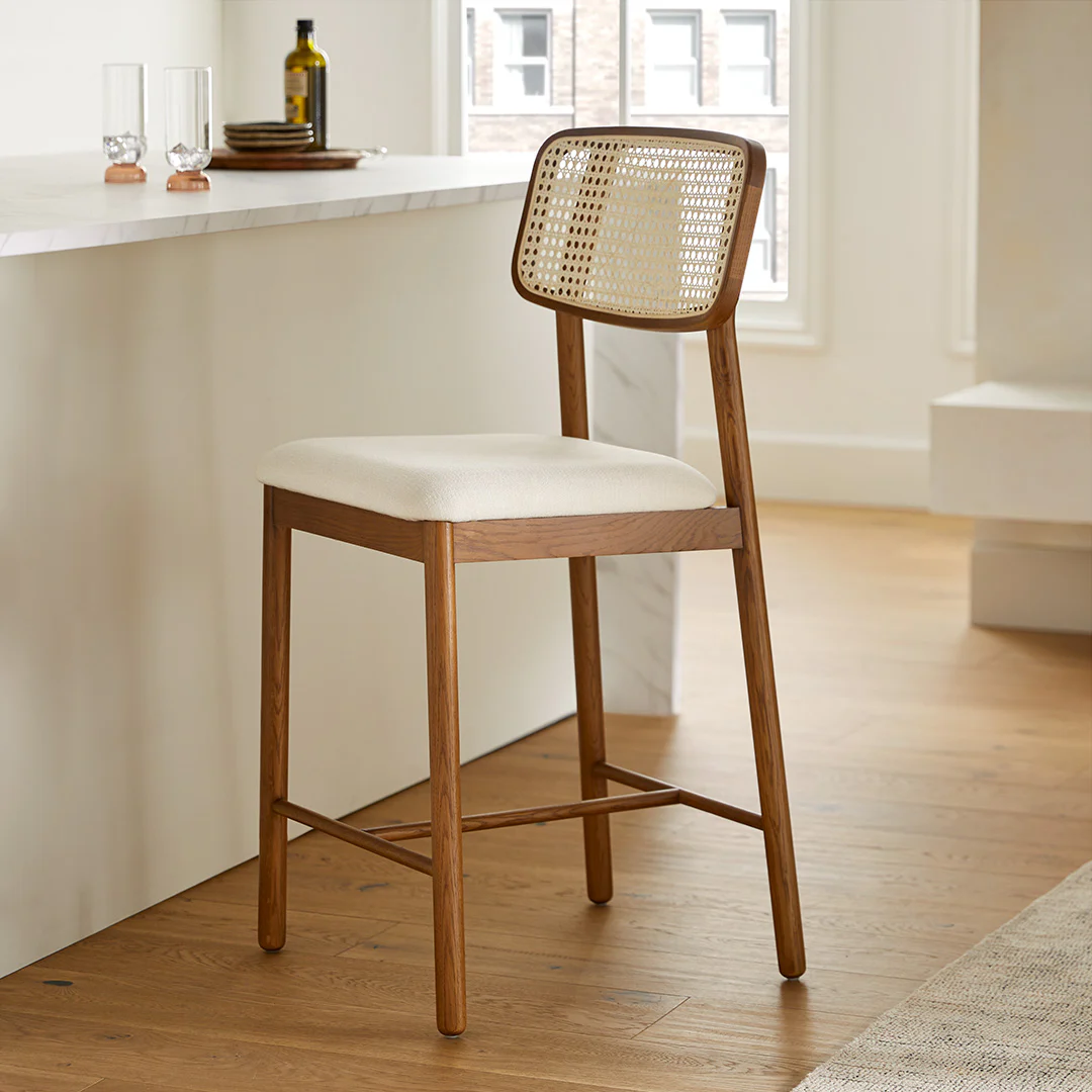 Netro Counter Stool - Smoked Oak