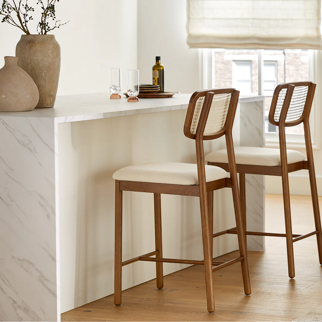 Netro Counter Stool - Smoked Oak