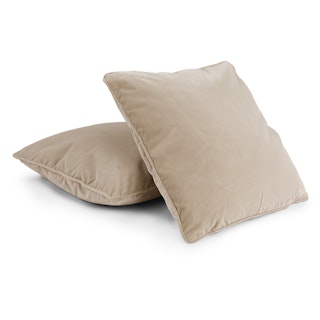 Lucca Velvet Pillow Set - Plush Pacific Taupe