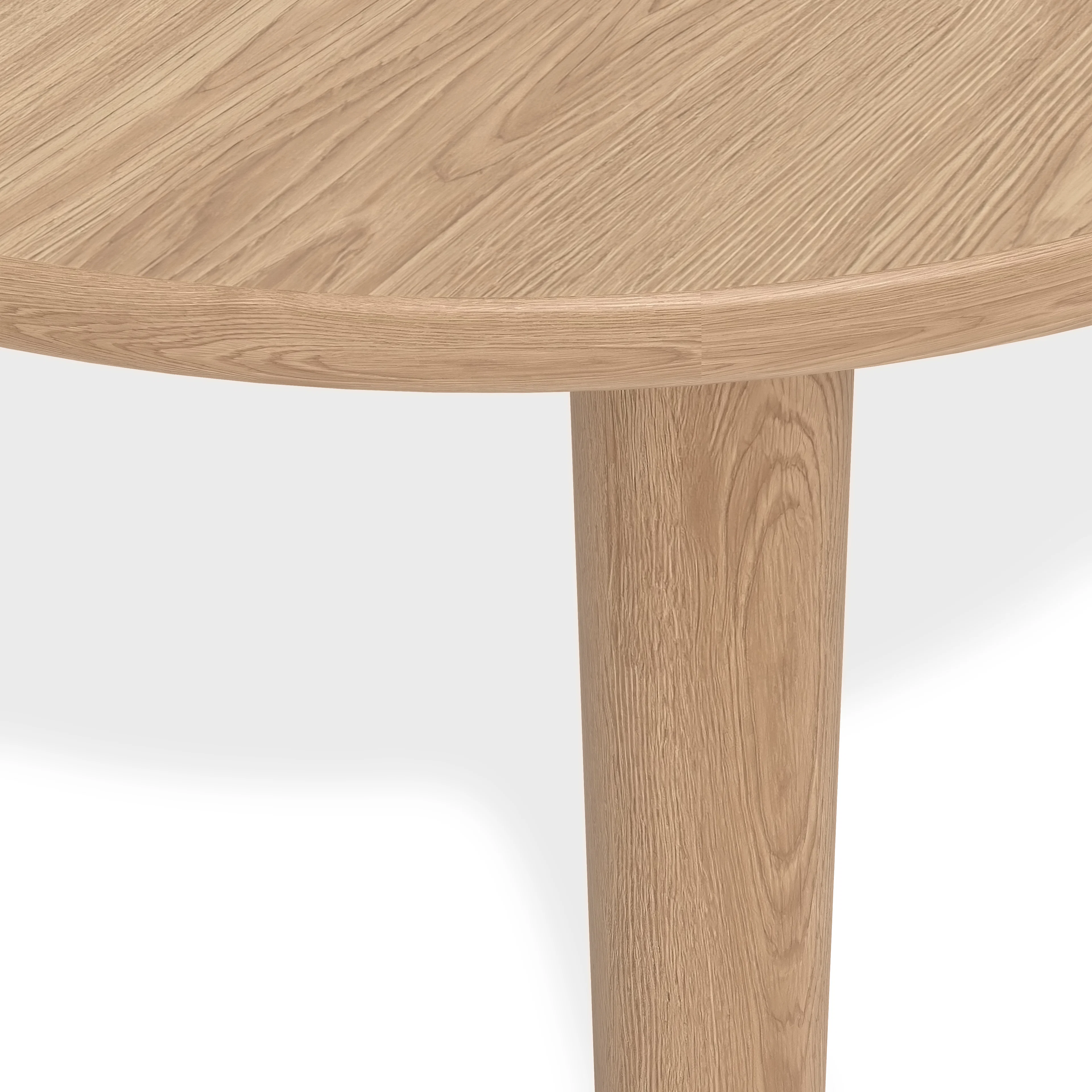 Adel 55.5" Round Dining Table - White Oak