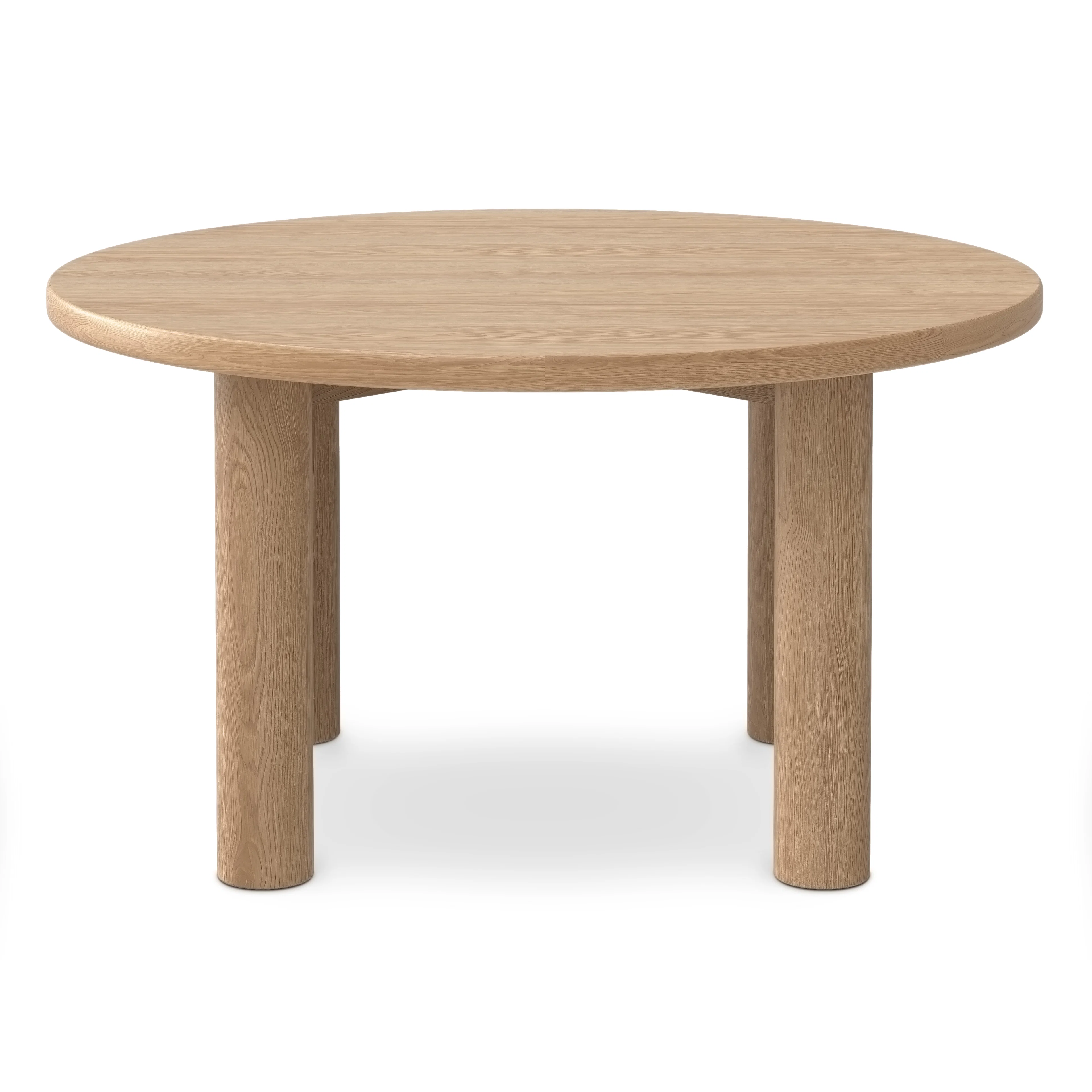 Adel 55.5" Round Dining Table - White Oak