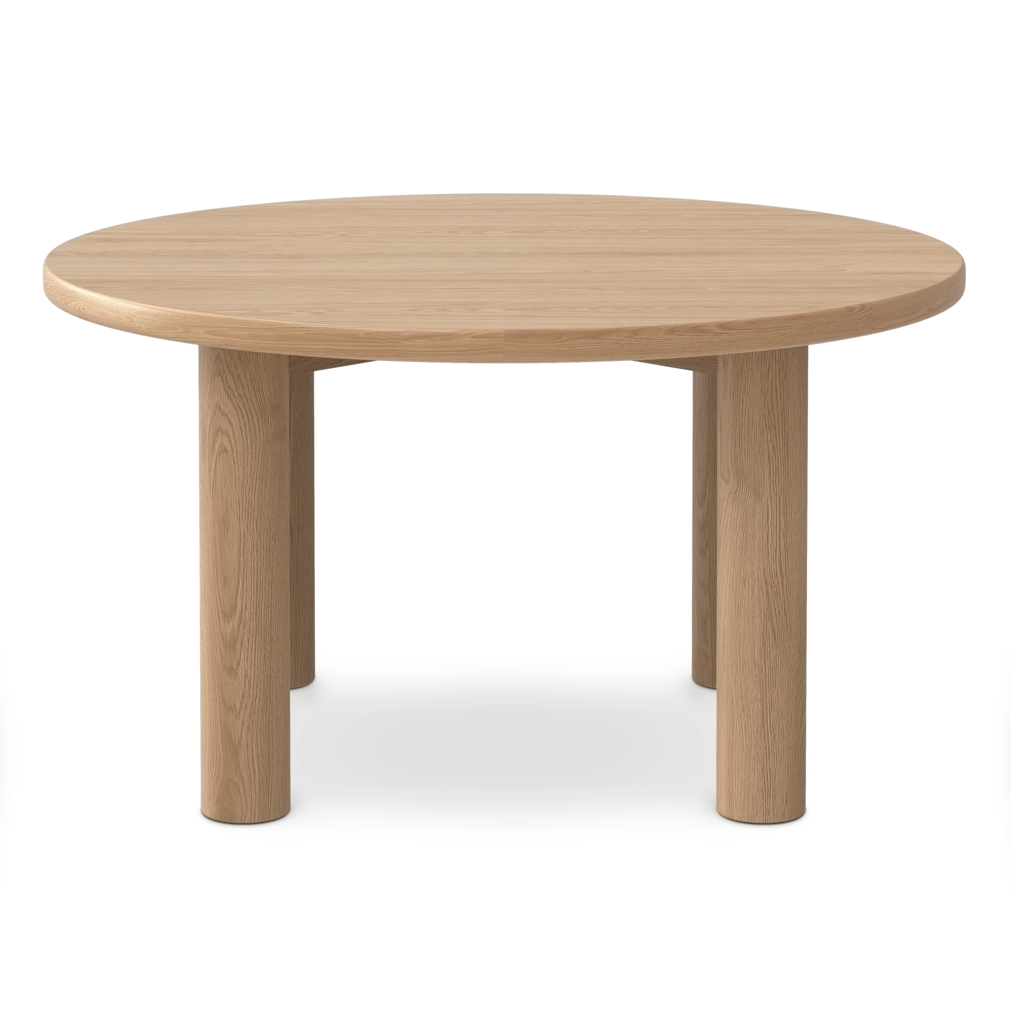 Adel 55.5" Round Dining Table - White Oak