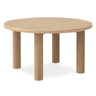Adel 55.5" Round Dining Table - White Oak