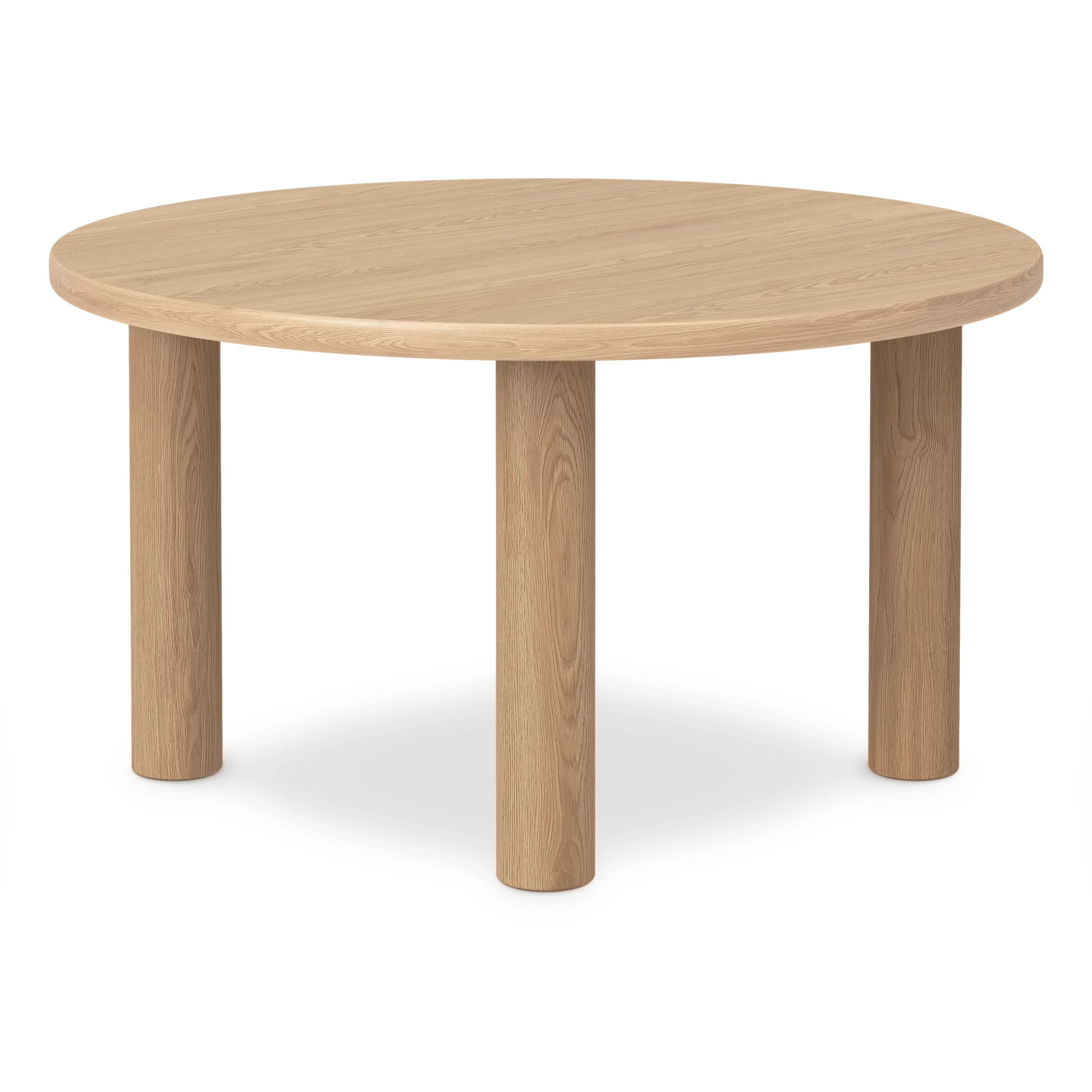 Adel 55.5" Round Dining Table - White Oak