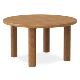 Adel 55.5" Round Dining Table - Smoked Oak