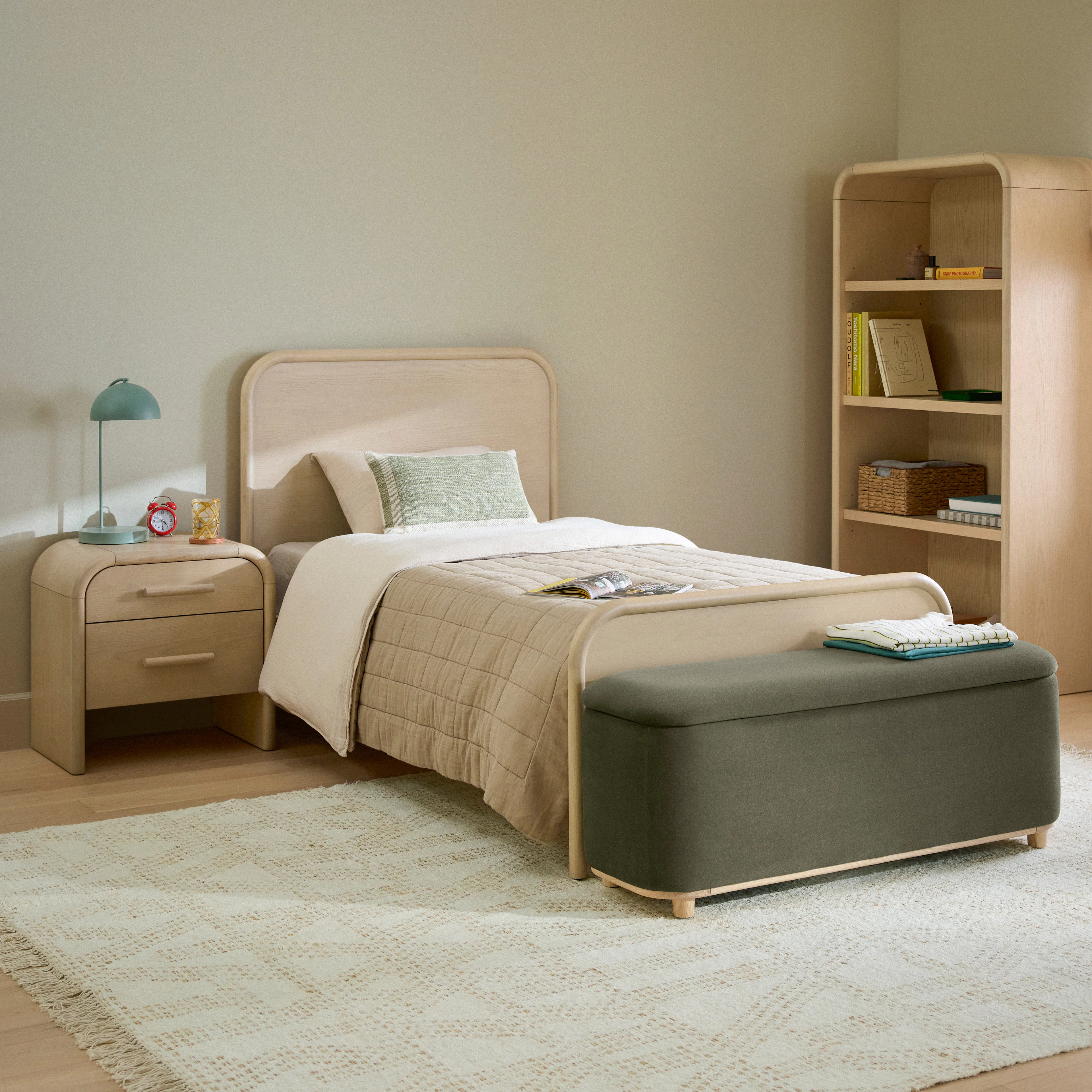 Faydra Twin Bed - Natural Ash
