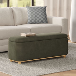 Maribo 48" Storage Ottoman - Felted Green