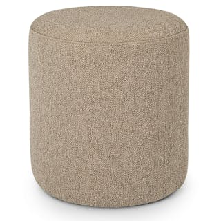 Cilo 16" Ottoman - Sandstone Wool Bouclé