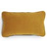 Lucca Velvet Small Pillow - Plush Yarrow Gold
