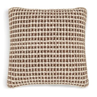 Ren Large Pillow - Brown Weave