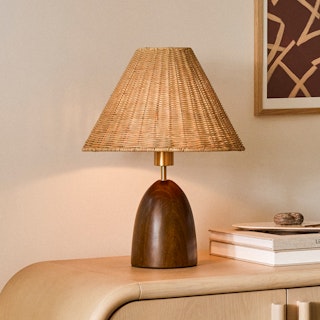 Layne Table Lamp - Rattan