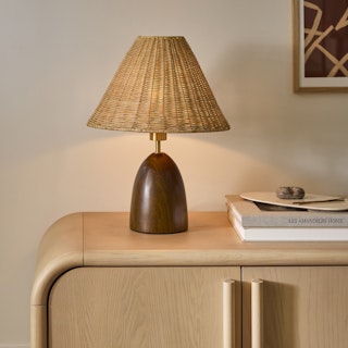 Layne Table Lamp - Rattan