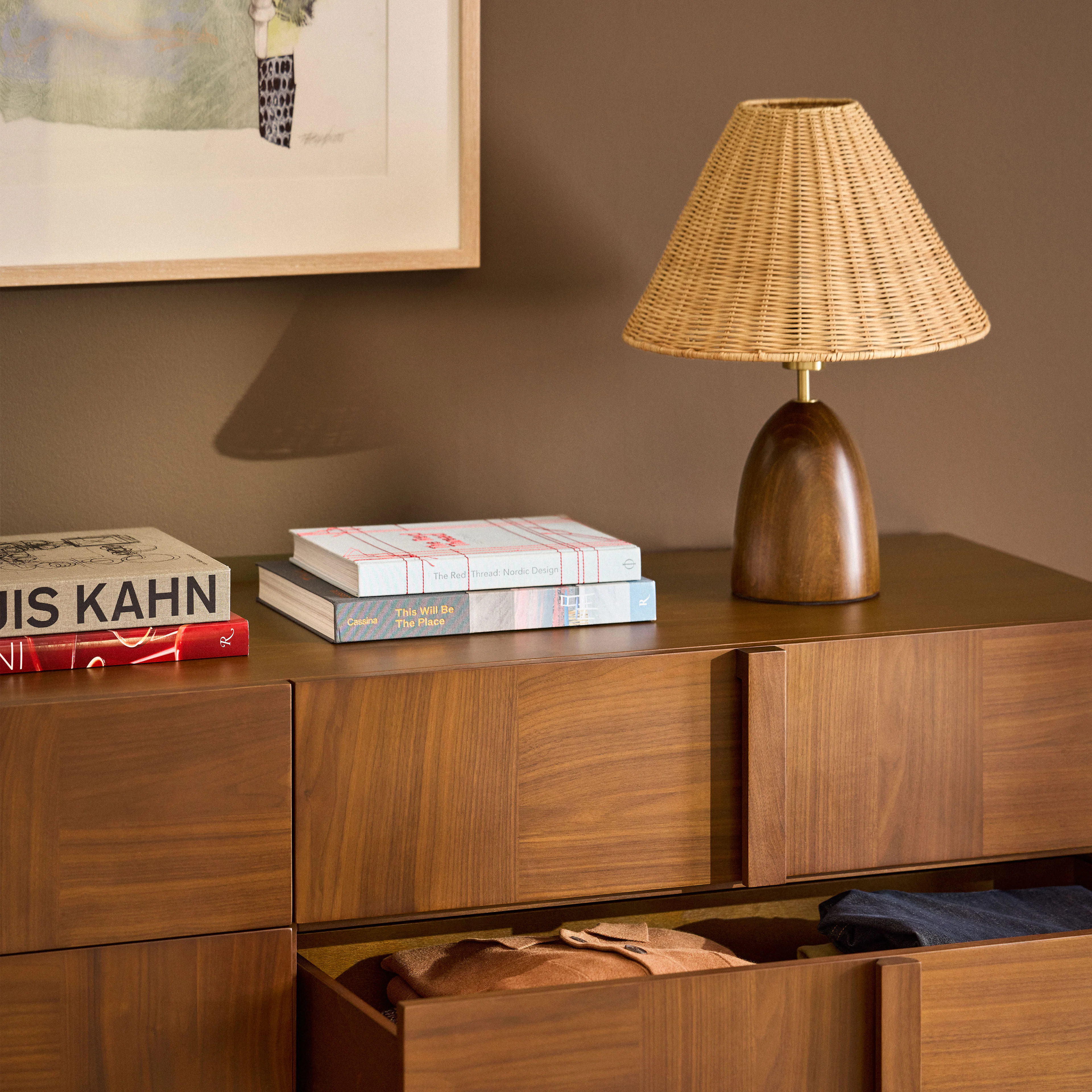 Layne Table Lamp - Rattan