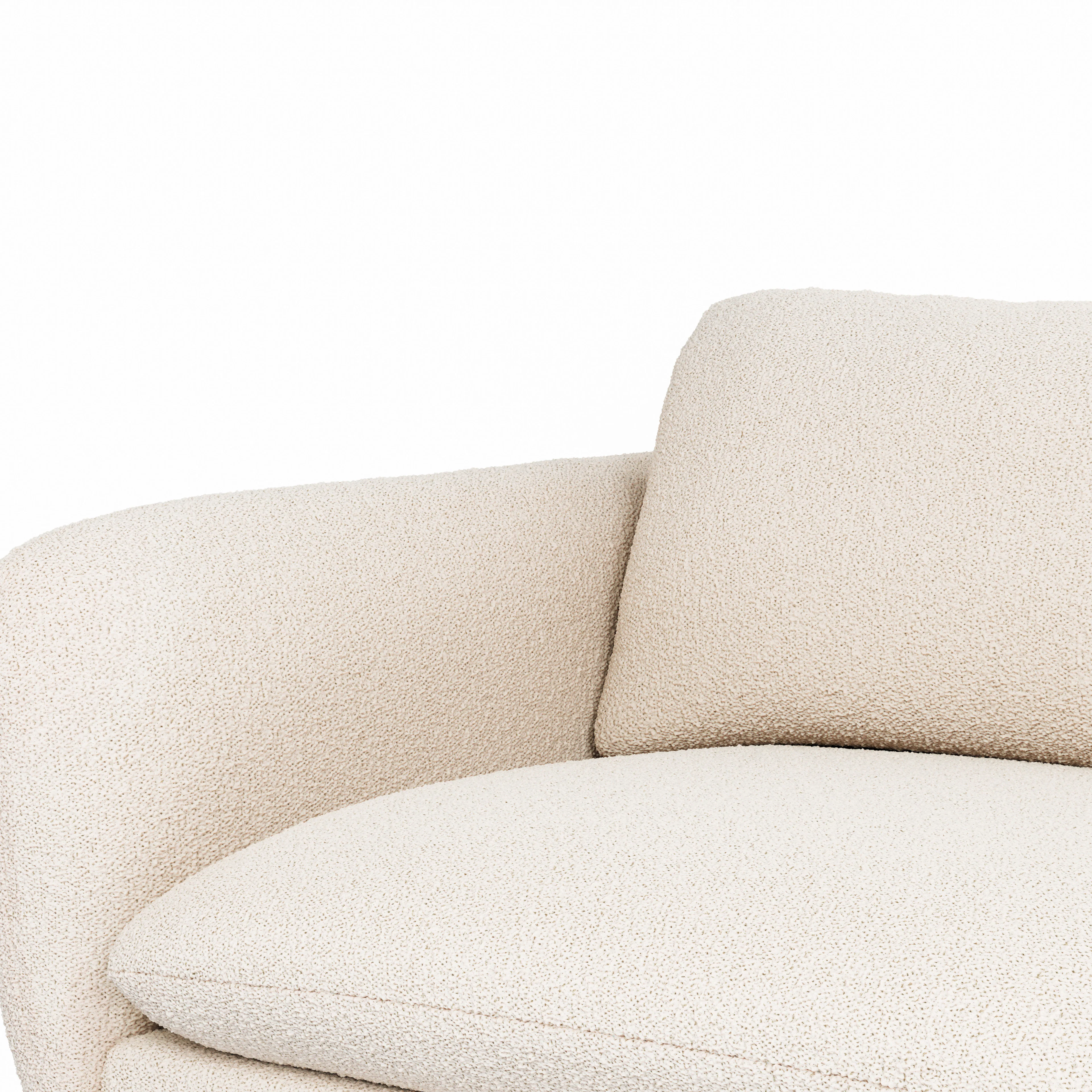 Sanders 85.5" Sofa - Ivory Wool Bouclé