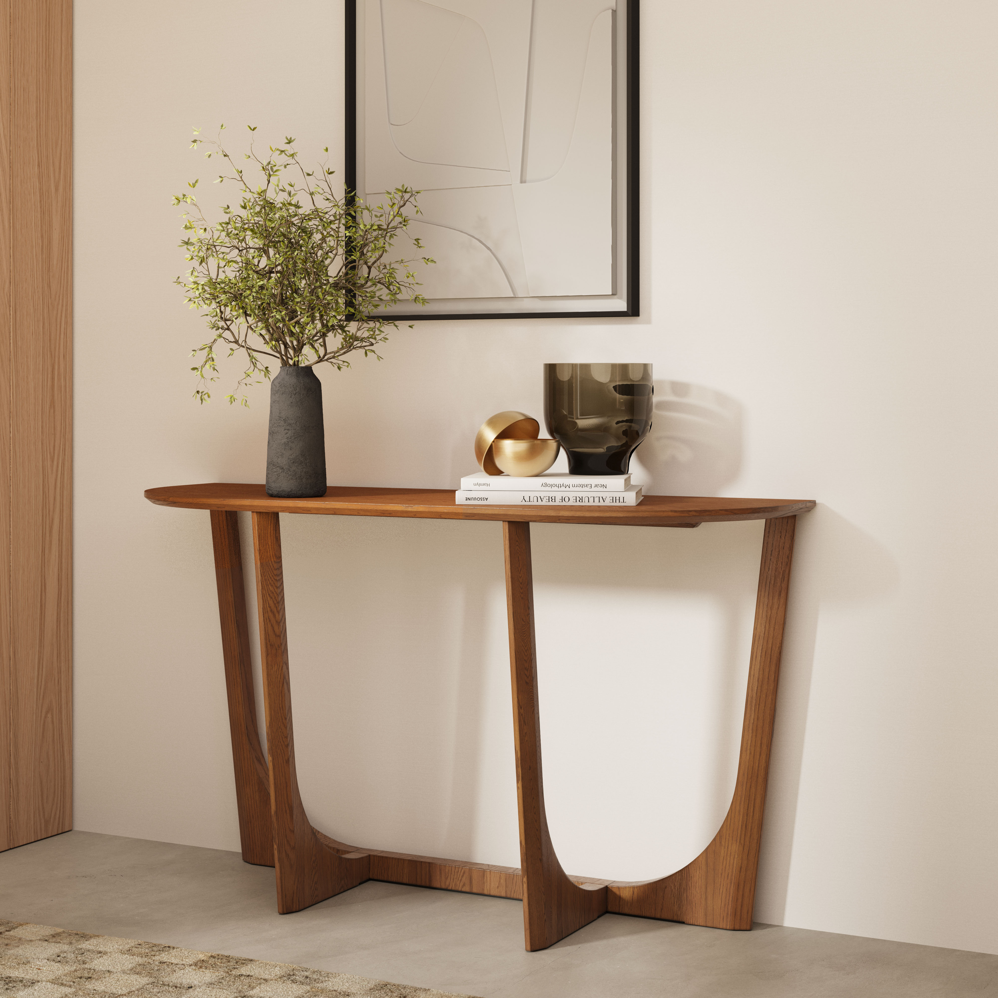 Alma Smoky Dark Wood Scalloped Wall Mirror | Article Alma Smoky Dark Wood Scalloped Wall Mirror | Article