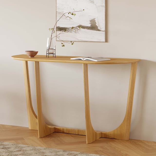 Tovi Oak Solid Wood Console Article