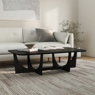 Tovi Black Rectangular Coffee Table