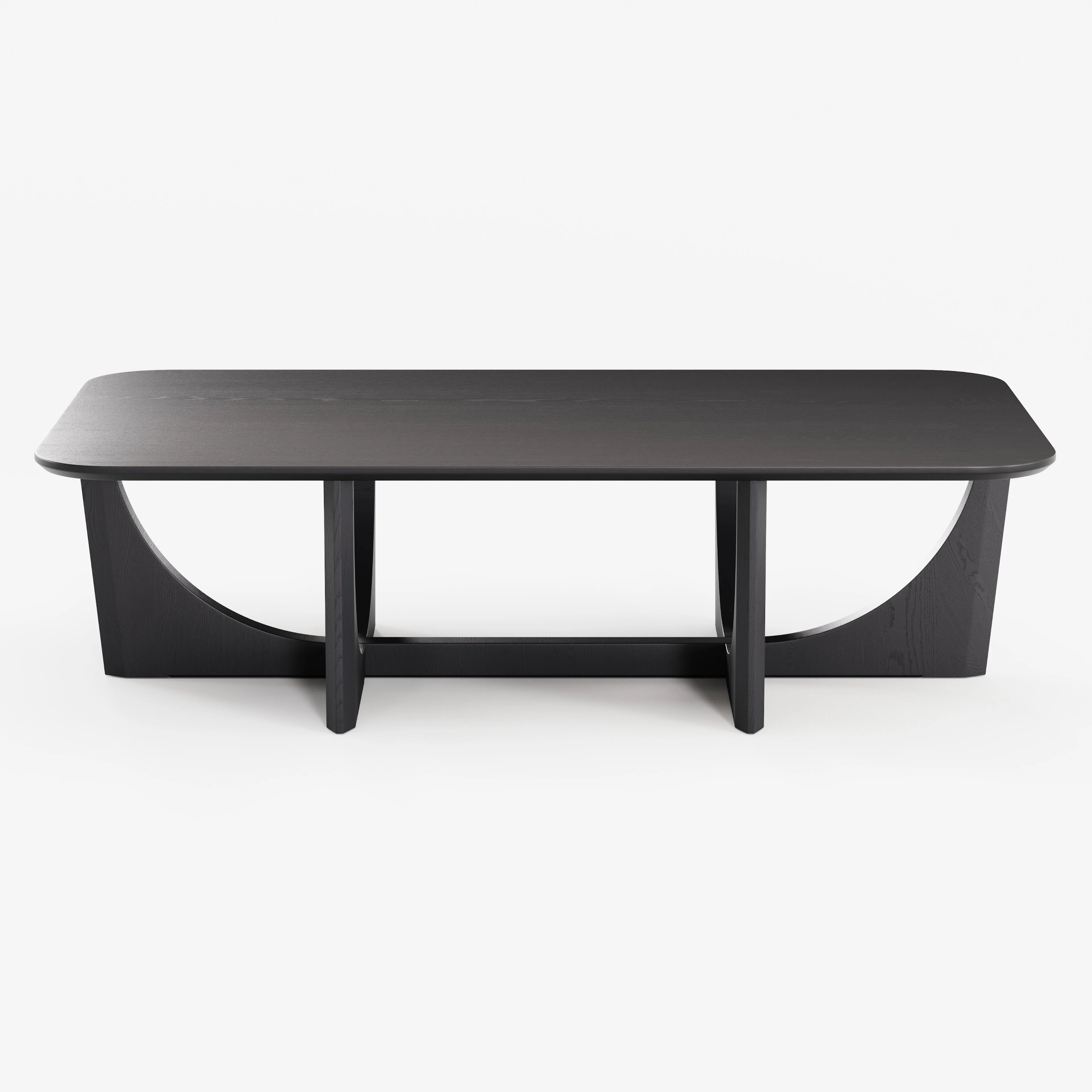 Tovi 55" Black Rectangular Coffee Table - Stylish & Durable