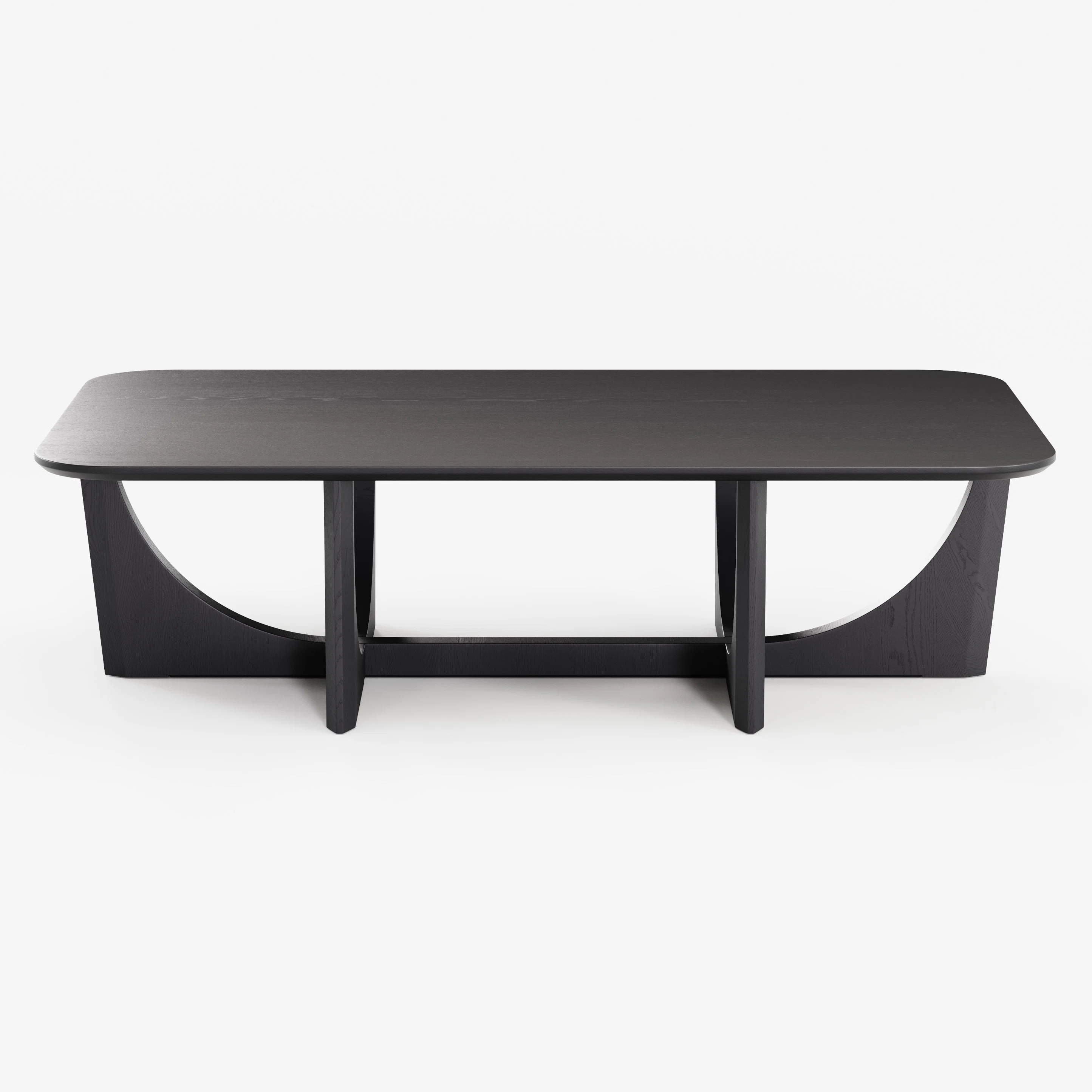 Tovi 55" Black Rectangular Coffee Table - Stylish & Durable