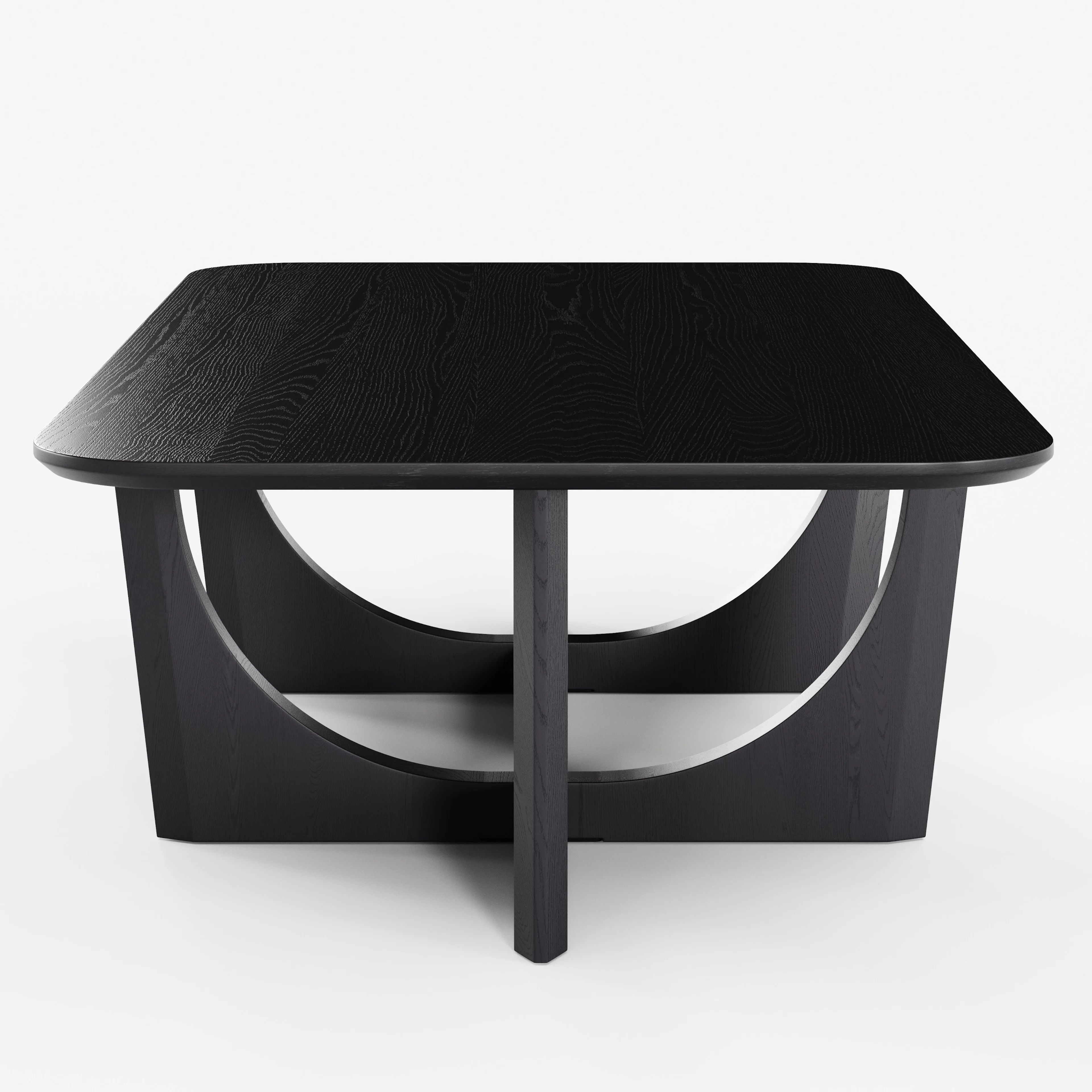 Tovi 55" Black Rectangular Coffee Table - Stylish & Durable