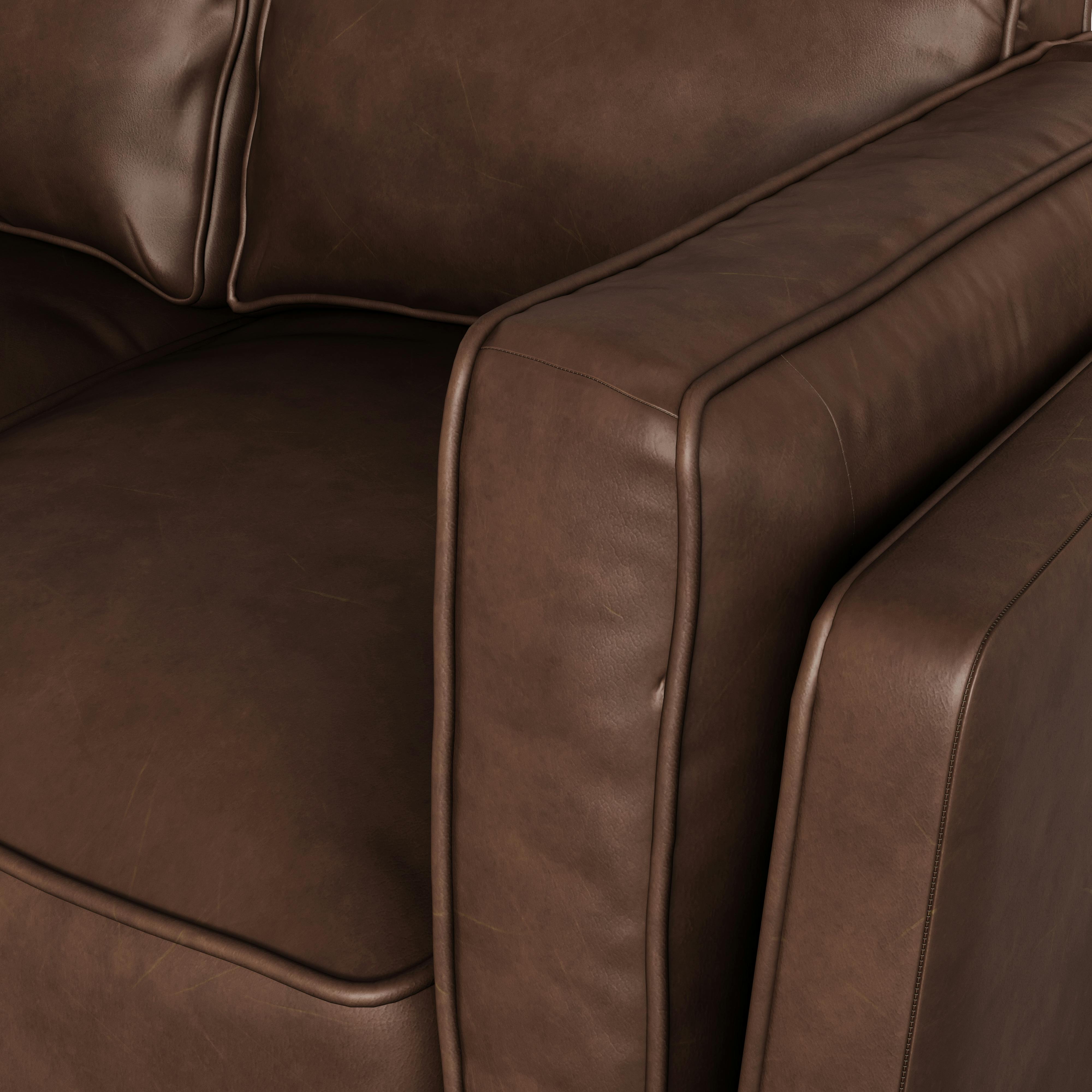 Timber Leather Corner Sectional - Thumbnail 3