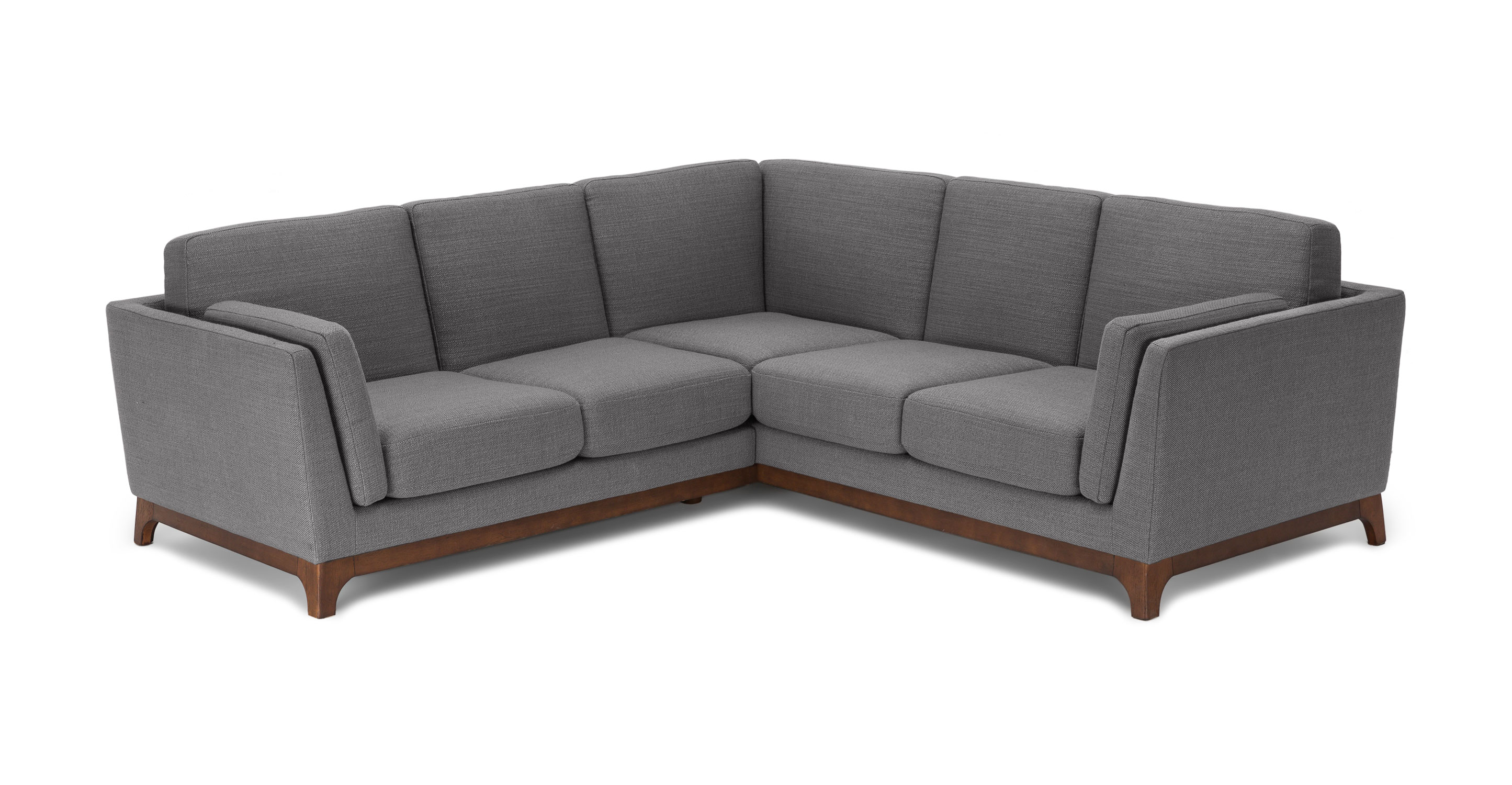 Pyrite Gray Ceni Fabric Corner Sectional Sofa | Article