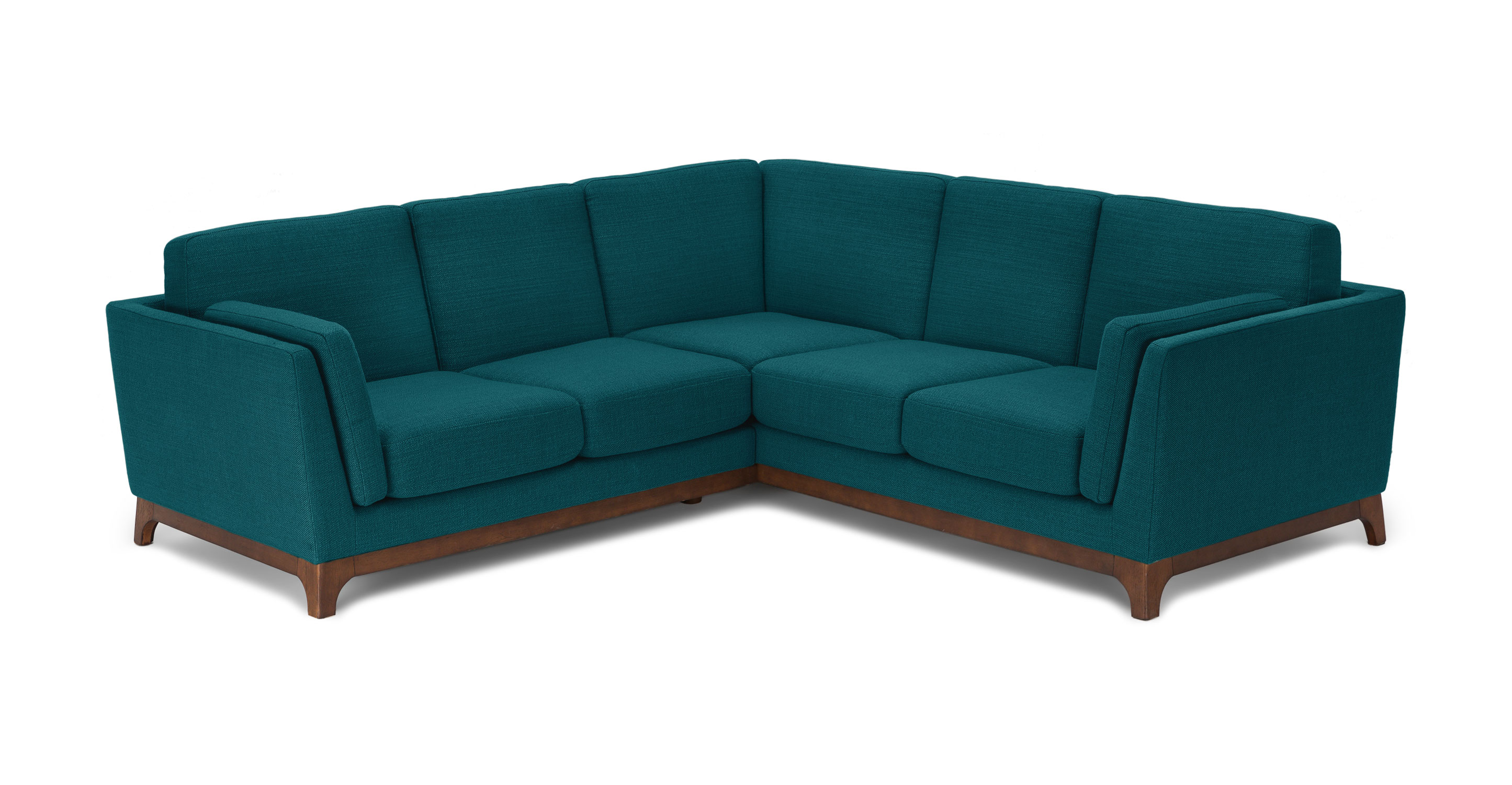 Lagoon Blue Ceni Fabric Corner Sectional Sofa | Article