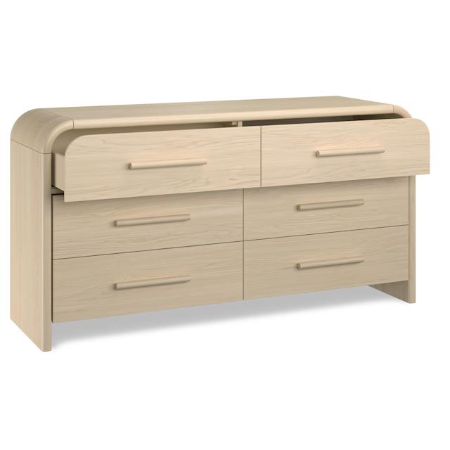 Faydra Natural Ash Wood 6-Drawer Dresser | Article
