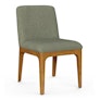 Rosin Dining Chair - Smoked Oak and Welsh Green