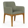 Rosin Dining Armchair - Smoked Oak and Welsh Green