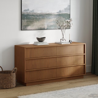 Kouva 6-Drawer Dresser - Smoked Oak