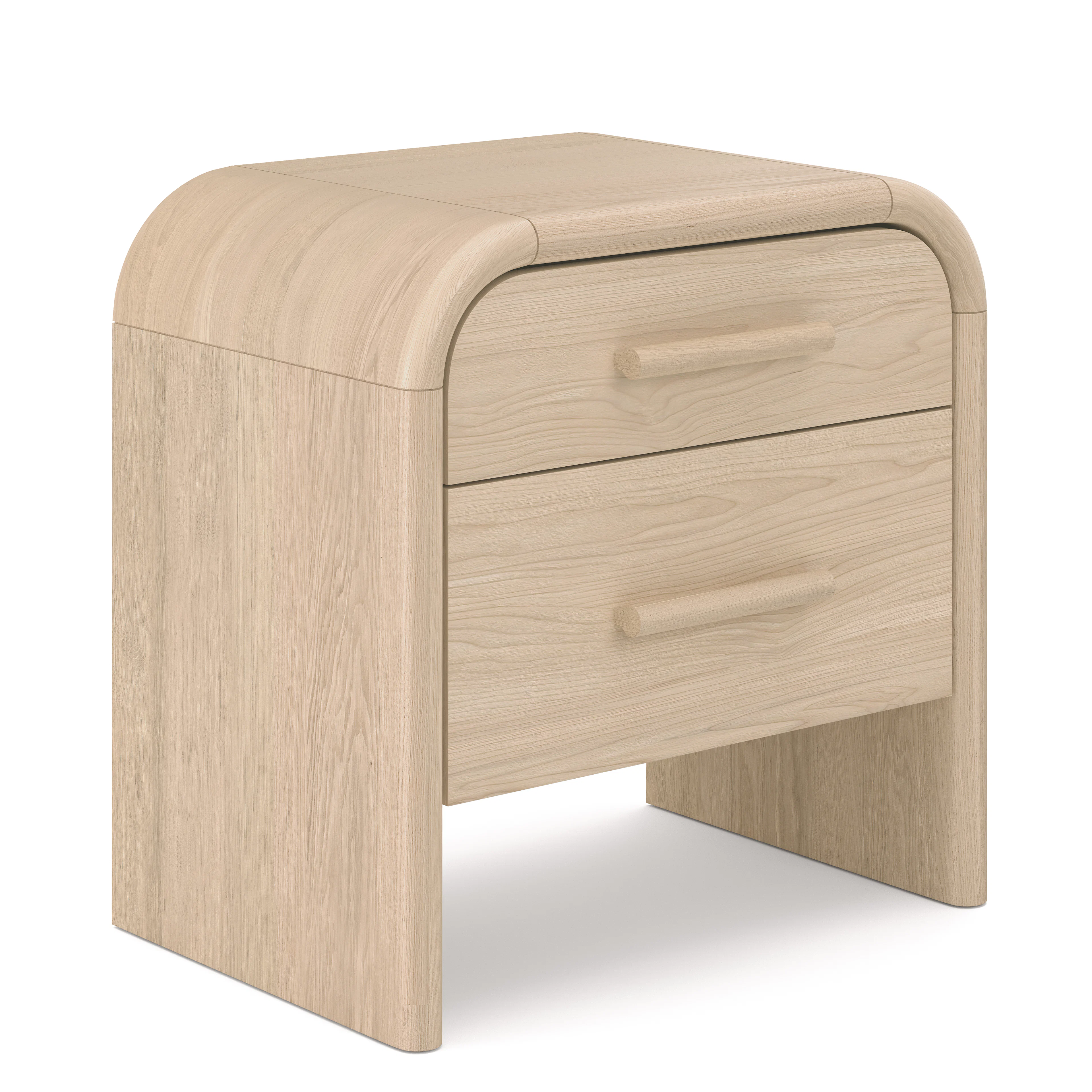 Faydra 2-Drawer Nightstand in Natural Ash