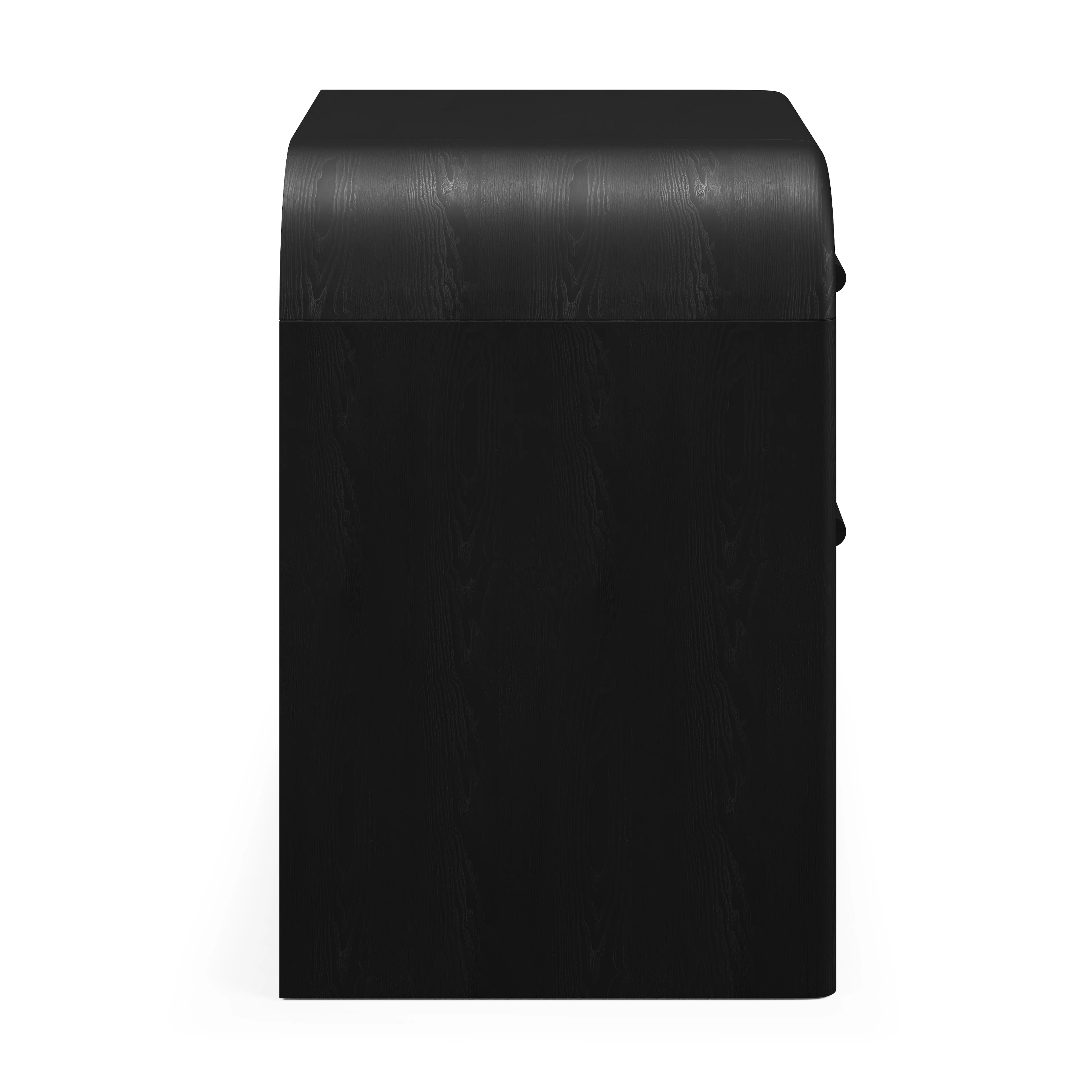 Faydra 2-Drawer Black Ash Nightstand | Stylish & Modern