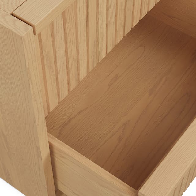 Kouva 2-Drawer Nightstand - Natural Oak