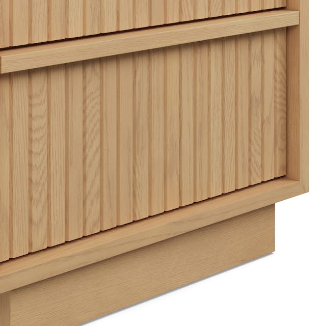 Kouva 2-Drawer Nightstand - Natural Oak