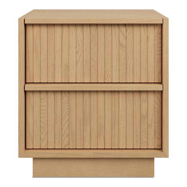 Kouva 2-Drawer Nightstand - Natural Oak
