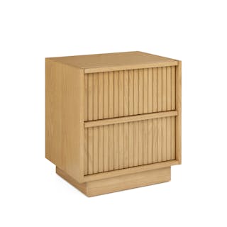 Kouva 2-Drawer Nightstand - Natural Oak