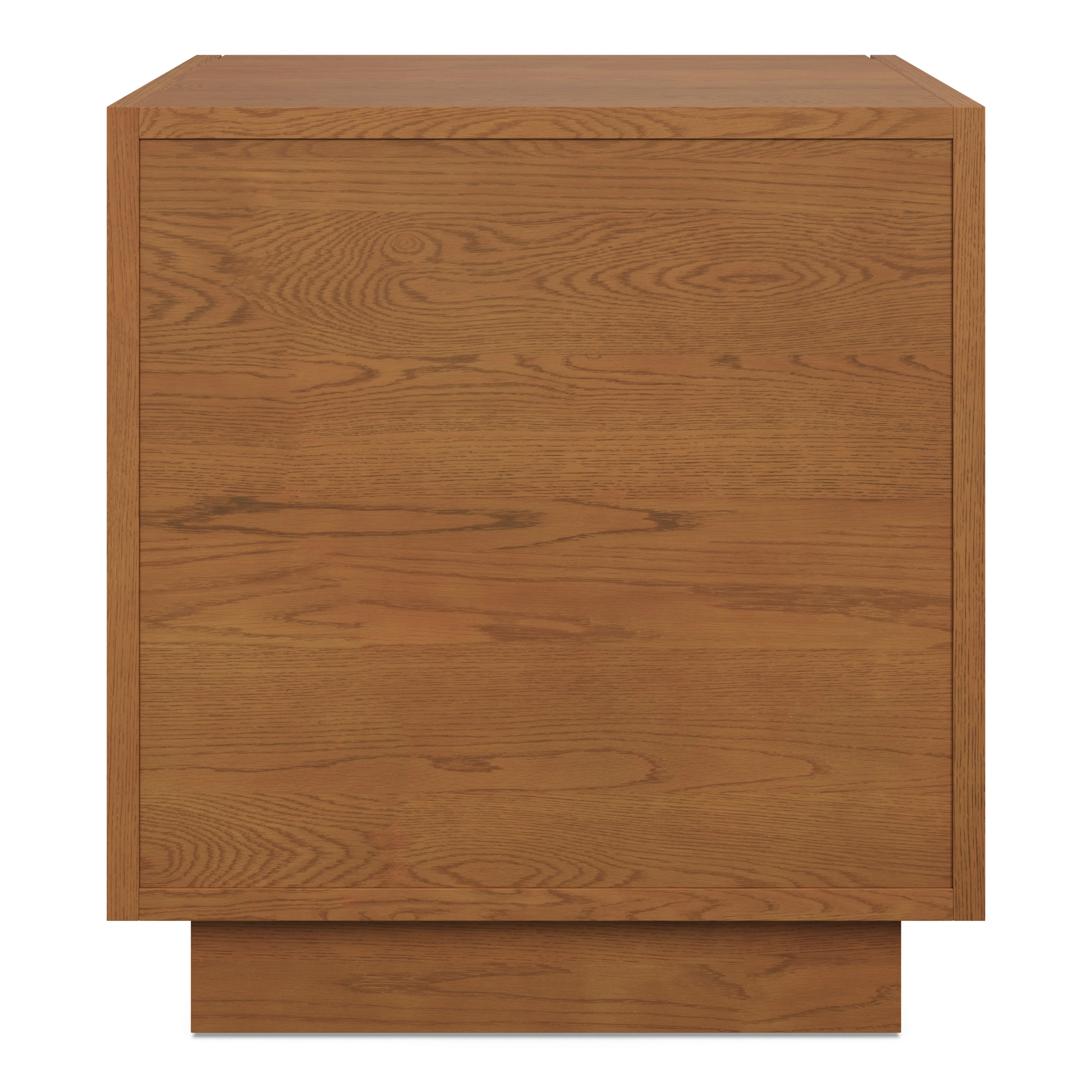 Kouva 2-Drawer Nightstand - Smoked Oak