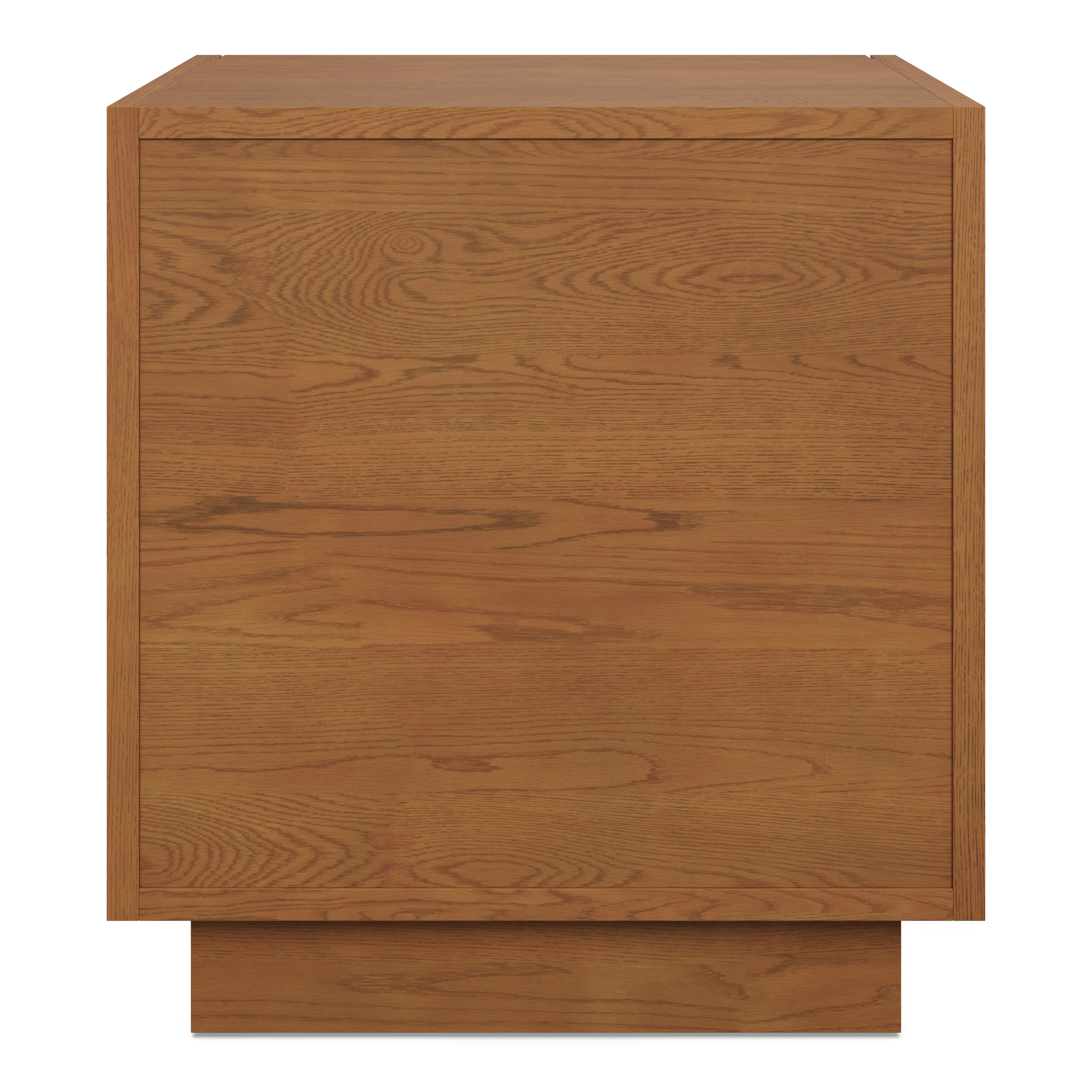 Kouva 2-Drawer Nightstand - Smoked Oak