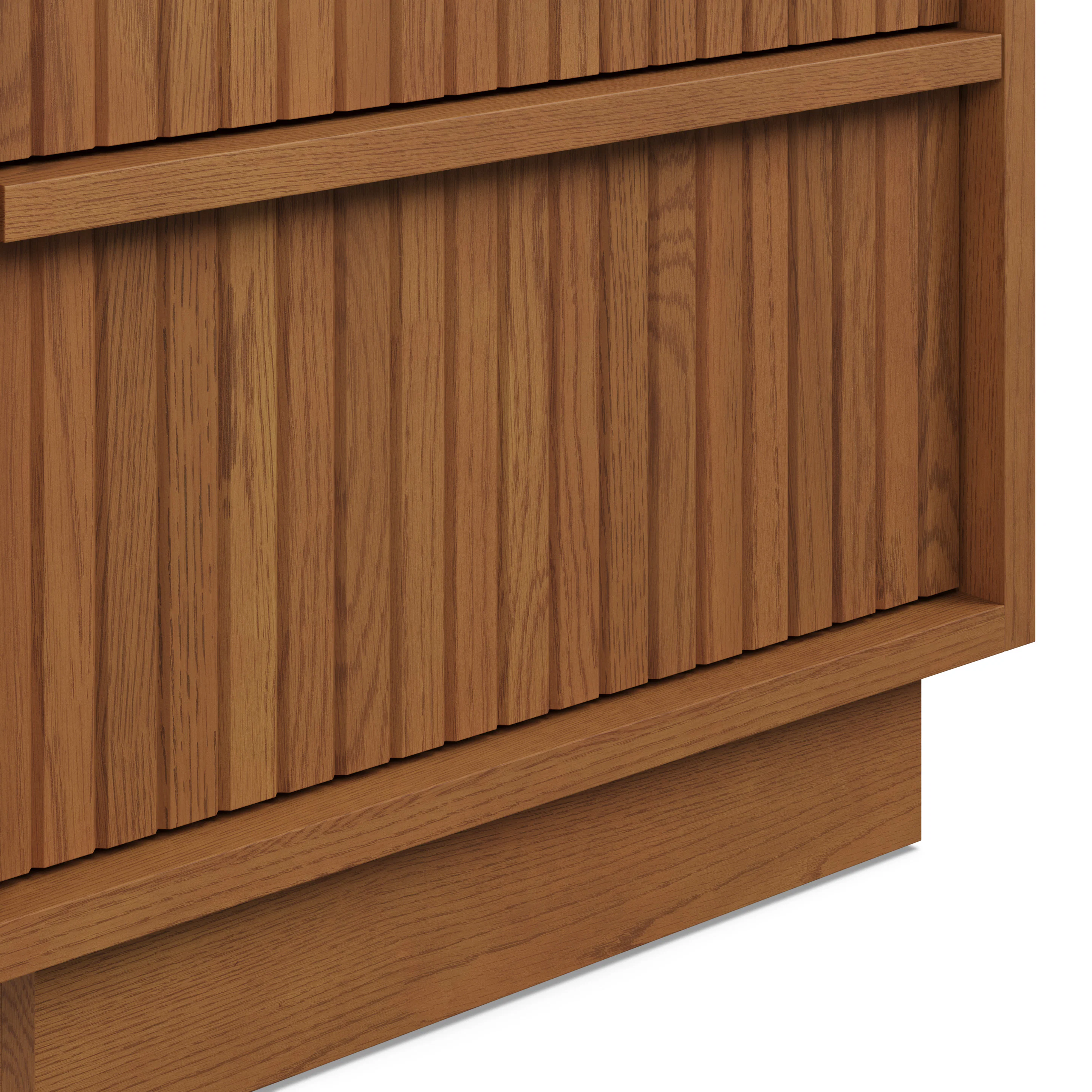 Kouva 2-Drawer Nightstand - Smoked Oak