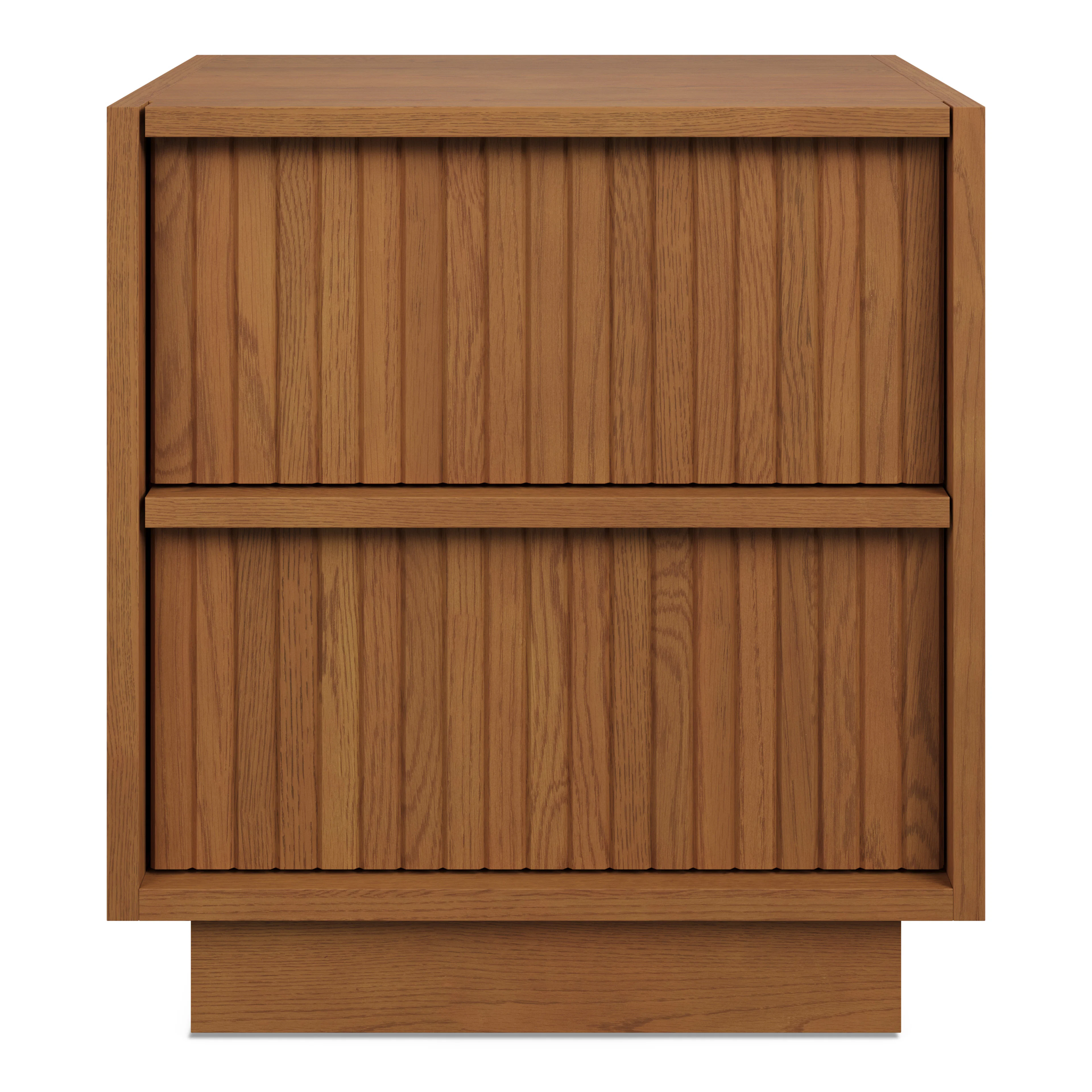 Kouva 2-Drawer Nightstand - Smoked Oak