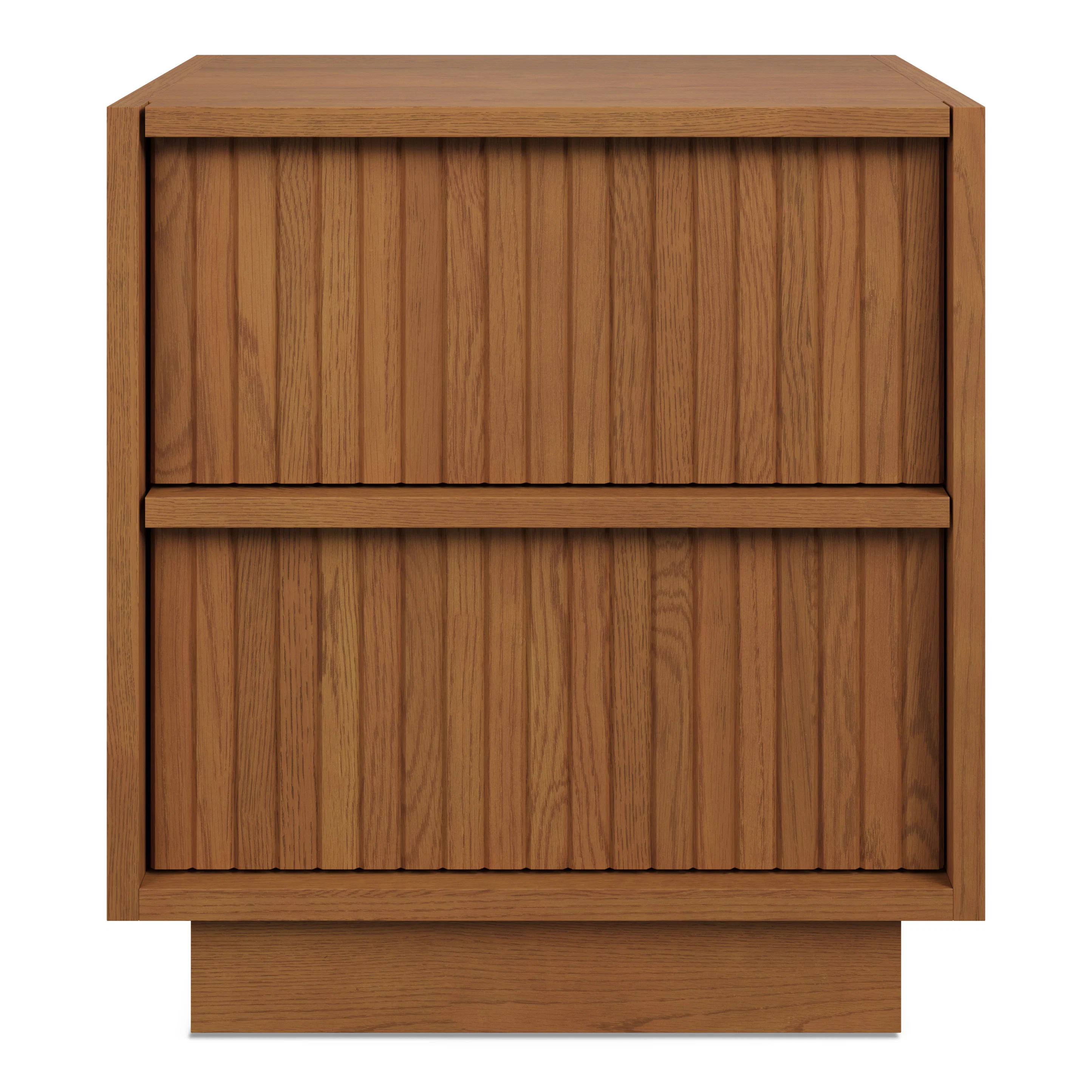Kouva 2-Drawer Nightstand - Smoked Oak