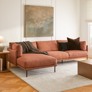 Olsen 110" Left Sectional - Ratine Oxide