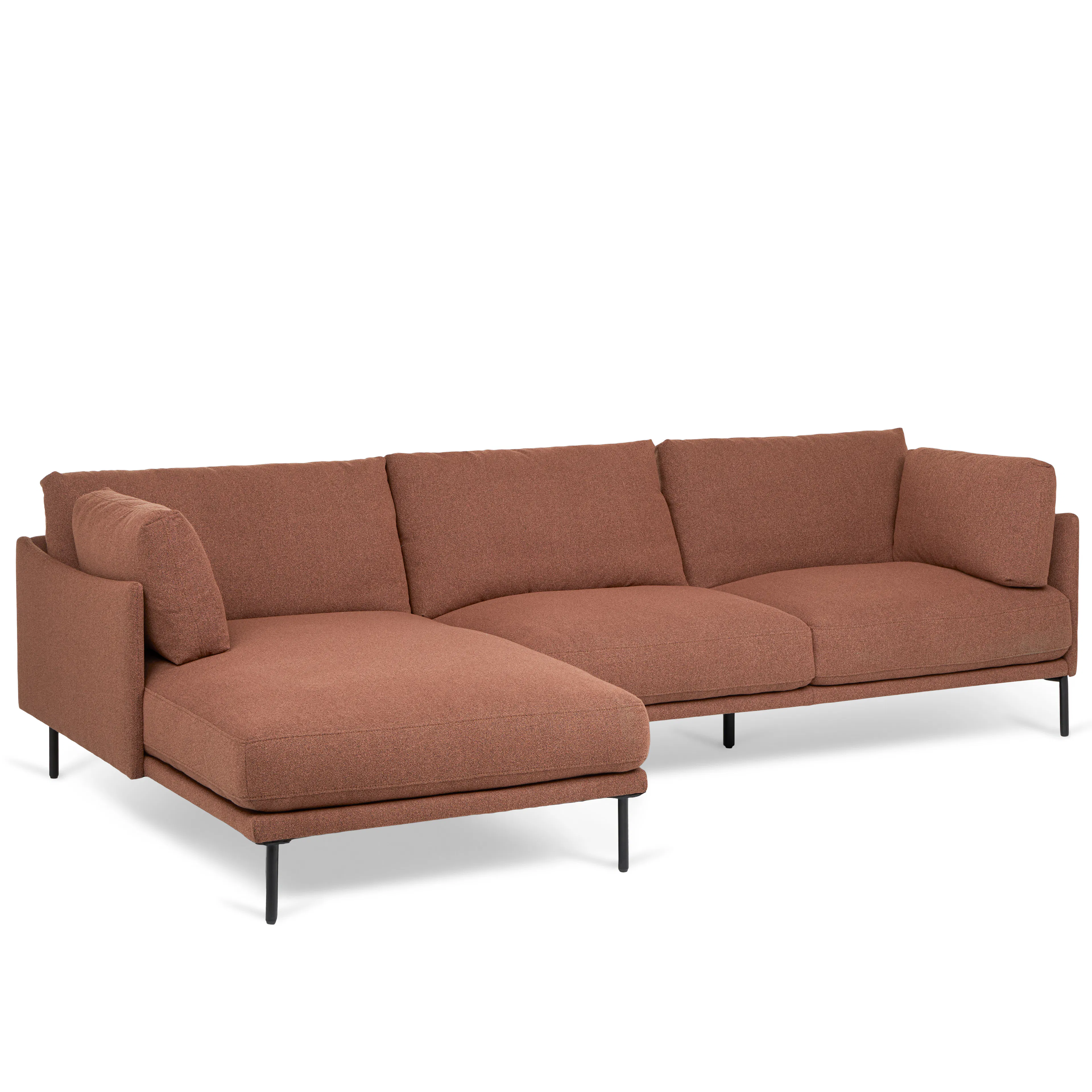 Olsen 110" Left Sectional - Ratine Oxide